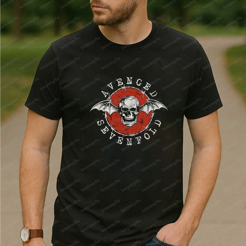 Avenged Sevenfold Metal Band Men's T-shirts and Tank Tops - Summer Short-sleeved Comfortable A7X T-shirts for Both Men and Women