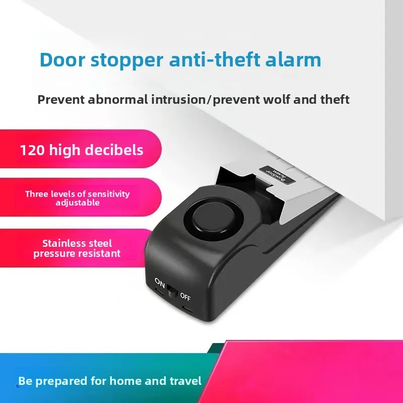 

Portable Home Door Stopper Anti-Theft Alarm-Thief Deterrent Reminder Hotel Door-Specific Anti-Theft Alarm Manufacturer Wholesale