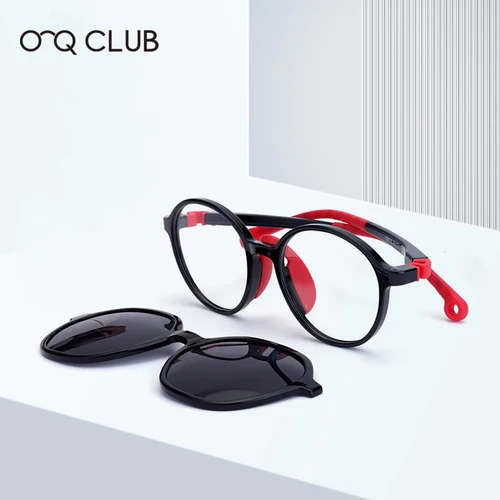 O-Q CLUB gafas transparentes con Clip magnético para hombre, niños, gafas de sol para hombre, mujeres TR90, gafas polarizadas de lujo, montura para hombres