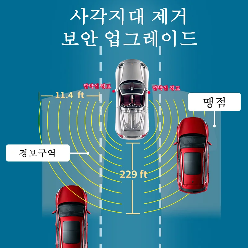 Driintel 79GHz77GHz RCTA AOA Millimeter Wave Radar blind spot detection System BSD BSM BSA Microwave Radar Blind Spot Monitoring