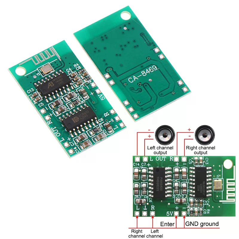 8469 5V Bluetooth Amplifier Module PAM8403 Amplifier+CA-6928 5.0 Bluetooth D Audio Amplifier Module 1Pc