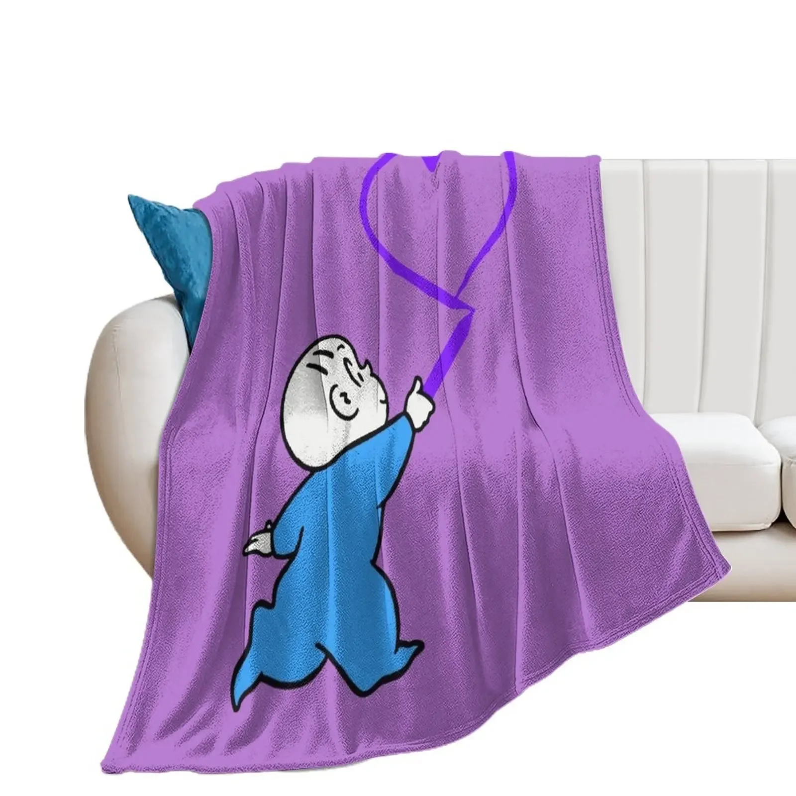 

Harold and the purple crayon Throw Blanket sofa bed Retros Blankets