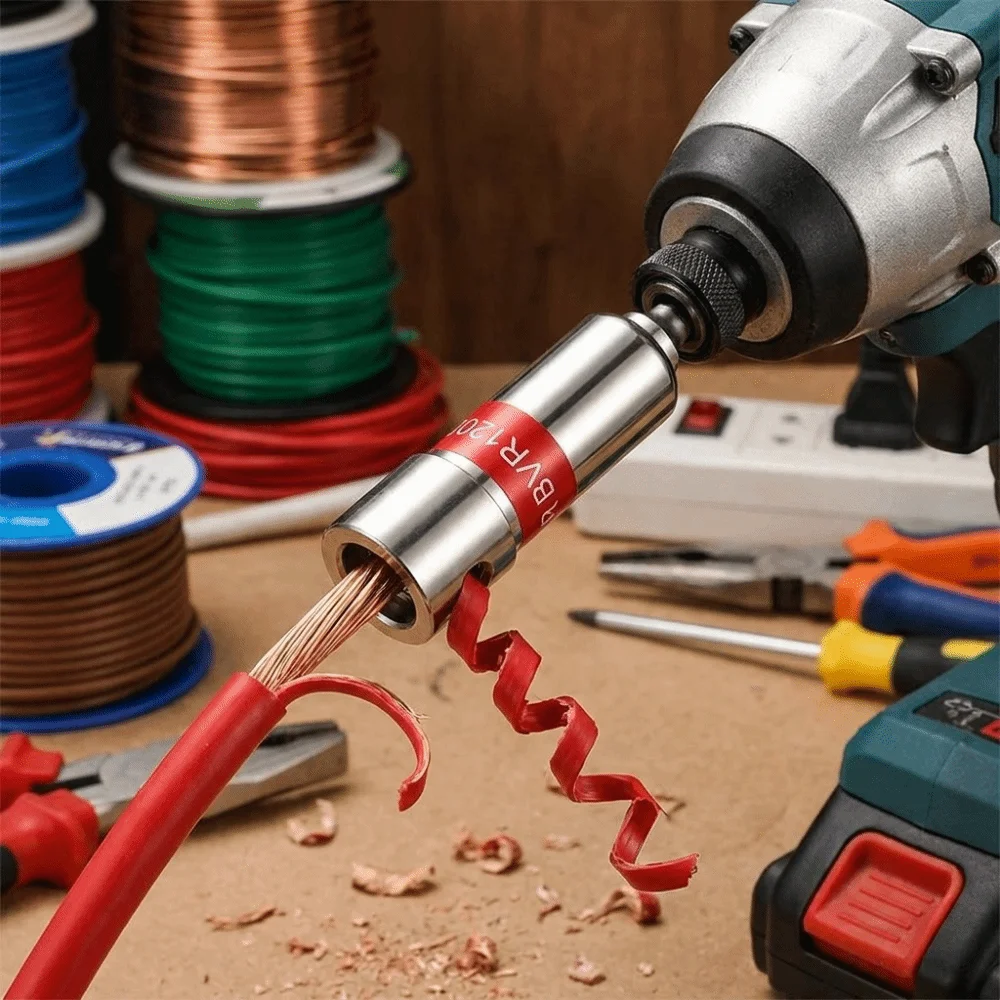 Hexagonal Shank Wire Stripping Tool Stable Structure Multiple Length Options Hexagonal Handle Tool 2.5 To 120 Square Millimeter