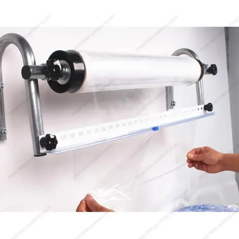 desktop stretch film dispenser with cutter wall hanging stretch film wrapping bracket