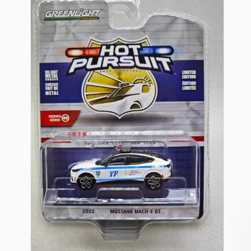 

Greenlight масштаб 1:64 2022, Mustang Mach-E GT, имитация сплава, модель автомобиля, статическая коллекция, украшенные праздничные игрушки, сувенирный подарок