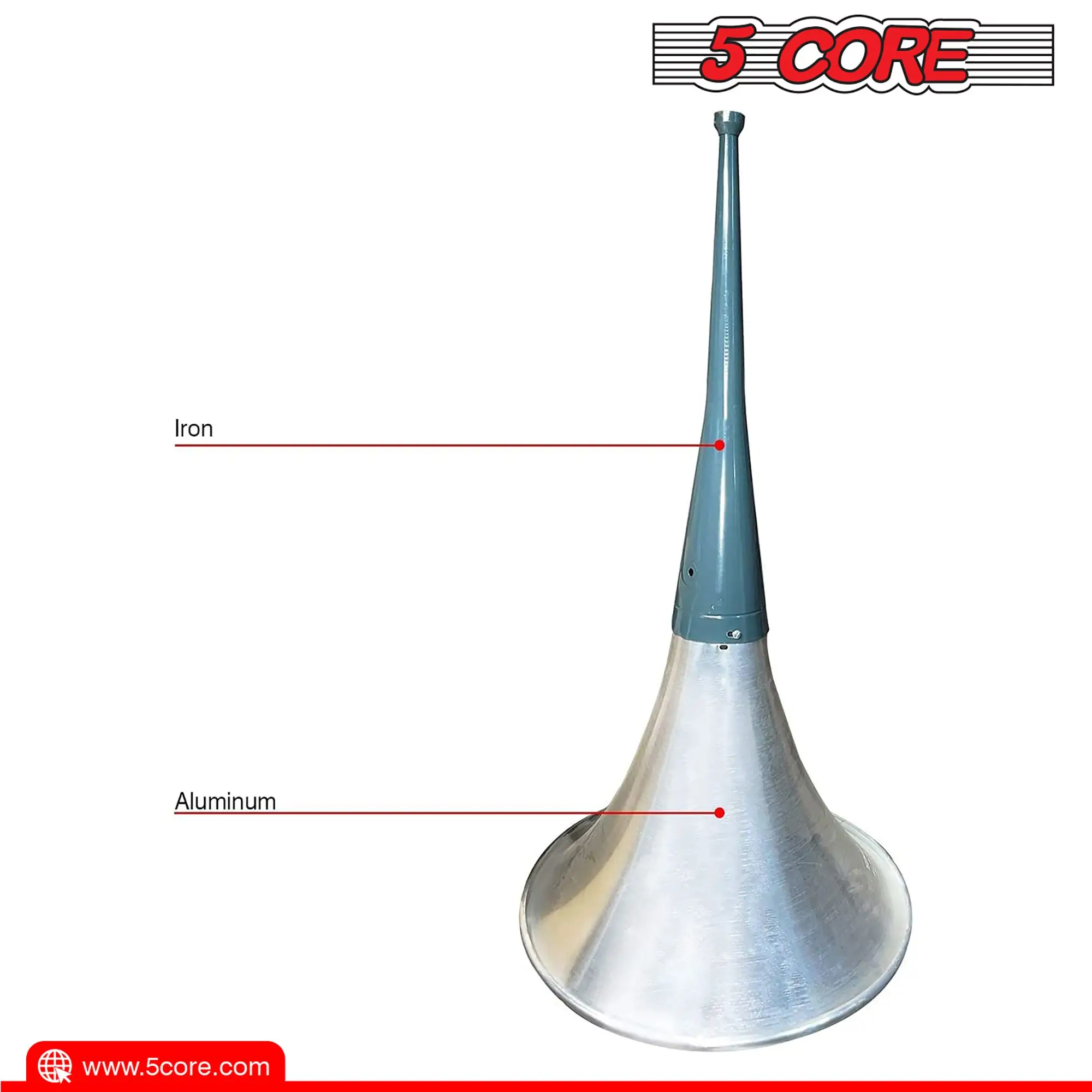 PA 혼 스피커 400W PMPO 컴프레션 드라이버 22인치 트럼펫 스로트 라우드 오디오 시스템
