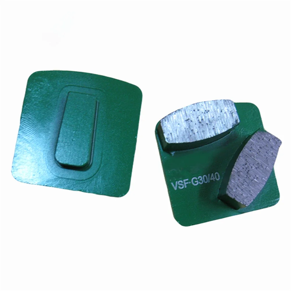 9PCS Double Segment Diamond Grinding Pads for  Redi Lock System Concrete Floor Tools