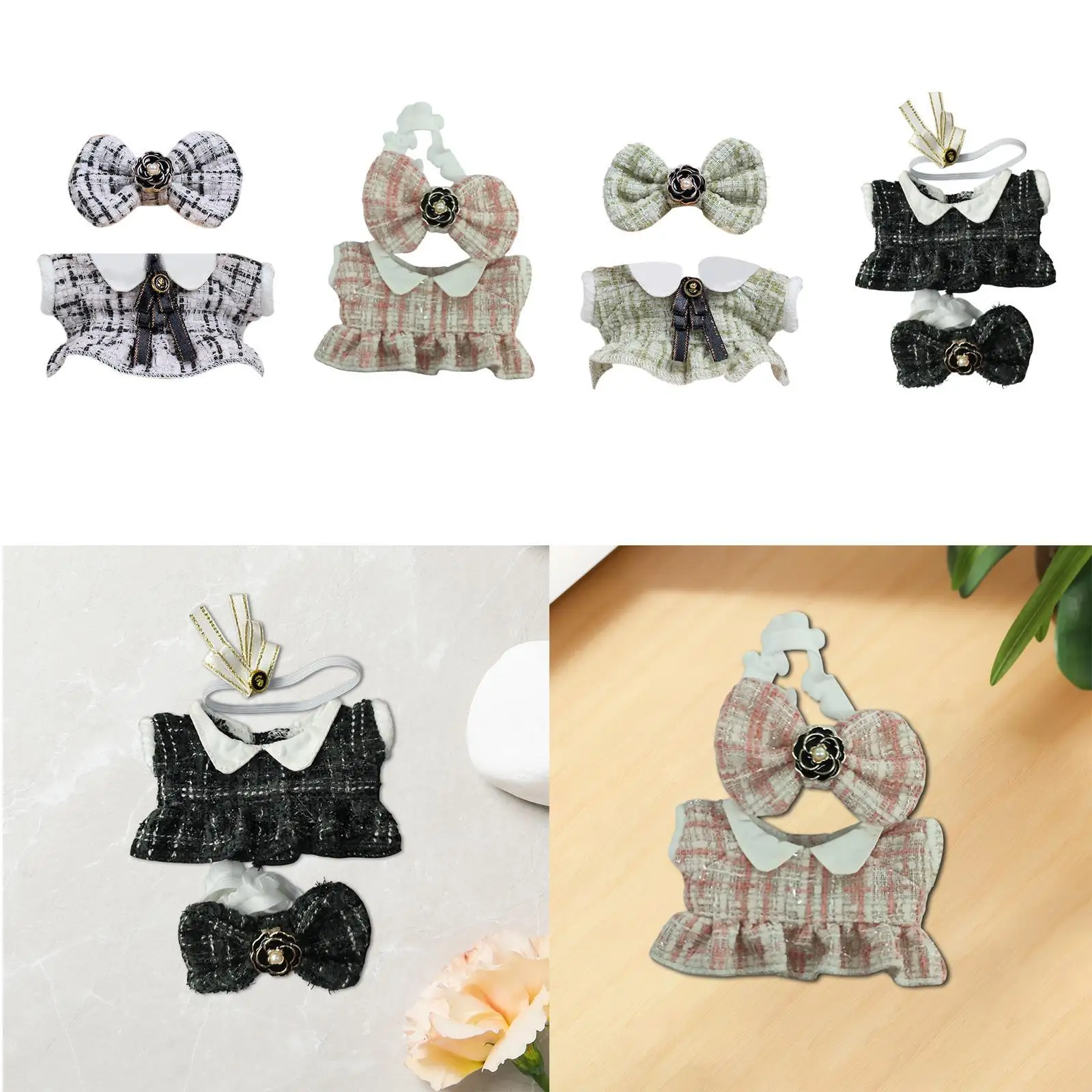 Fashion Doll Dress Suit Dress up Cute DIY Doll Toy Costume for 17cm Doll