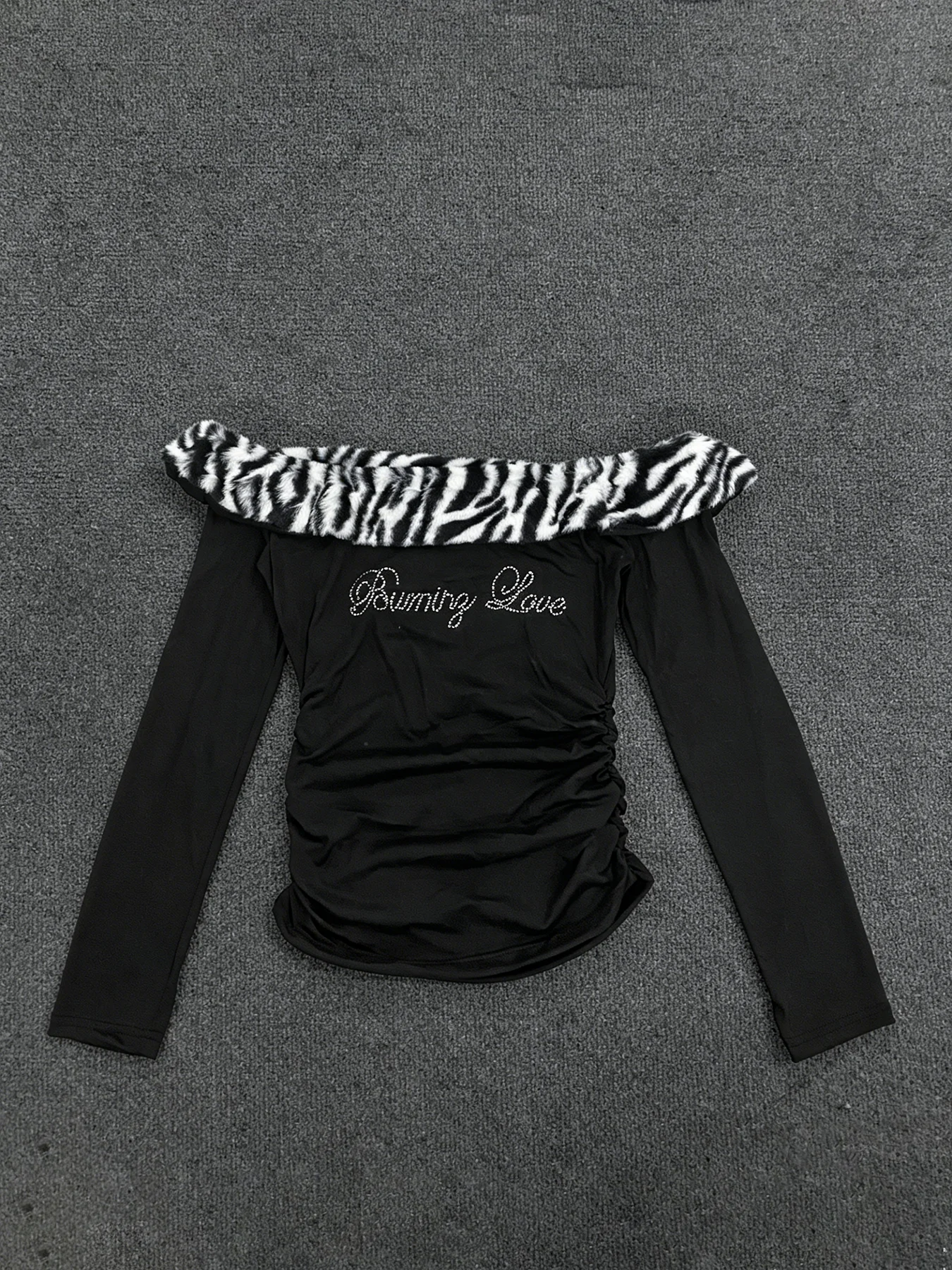 Sommer Neues Slim Fit Sexy Hot Girl Y2K Buchstaben-Heißgepresstes Leopardenmuster Bauchfreies Trägerloses Top – Detail 7