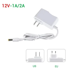 Trasformatore adattatore di alimentazione ue/usa AC 100-240V a DC 12V 1A 2A interruttore di alimentazione caricatore universale per convertitore di luce strisce LED