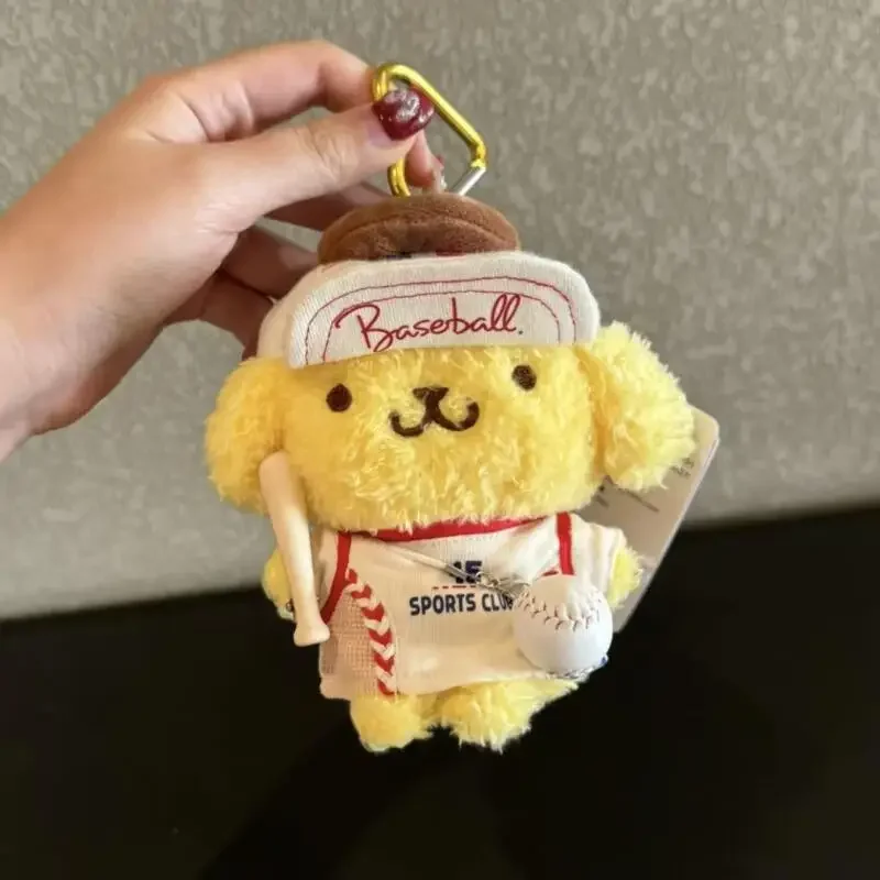 

Мультяшная плюшевая кукла Sanrio PomPom Purin: художник, бейсболист, креативный набор для творчества, рюкзак, брелок, подвеска, игрушка, подарок на день рождения
