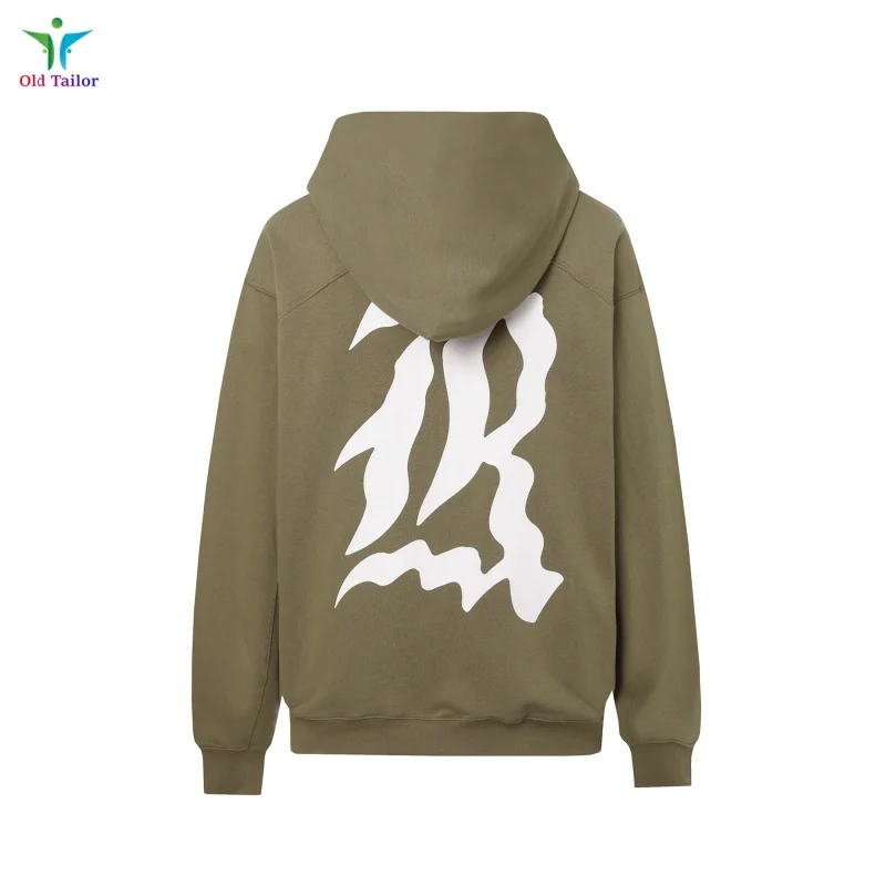 SS25 شارع الأخضر RRR 123 شعار مطبوع هوديي الشتاء الخريف أزياء القطن الرجال المرأة السترة #3