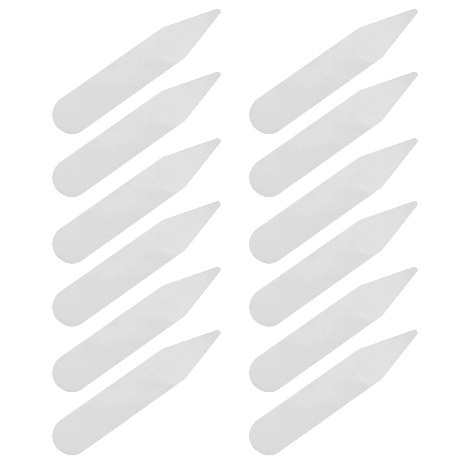 Collier Transparent de qualité Pet, 300 pièces, matériau Durable et réutilisable, Support de col de chemise, accessoires à usage quotidien