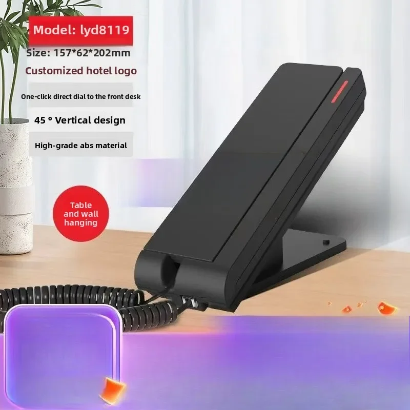 DurableLandline Wall-mounted Table Dual-purpose Hotel Room Dedicated Fixed Telephone Incoming Call Internal Sub-number Storage