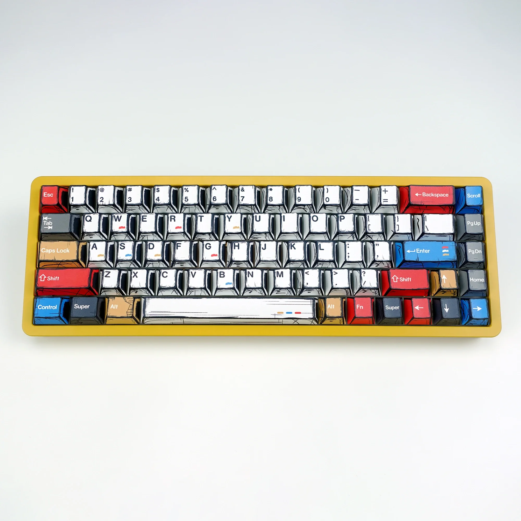 

KBDiy 147 Keys PBT Magan Keycap Custom Cherry Profile Mechanical Keyboard Keycaps for MX Switch Five Sides Sublimation DIY