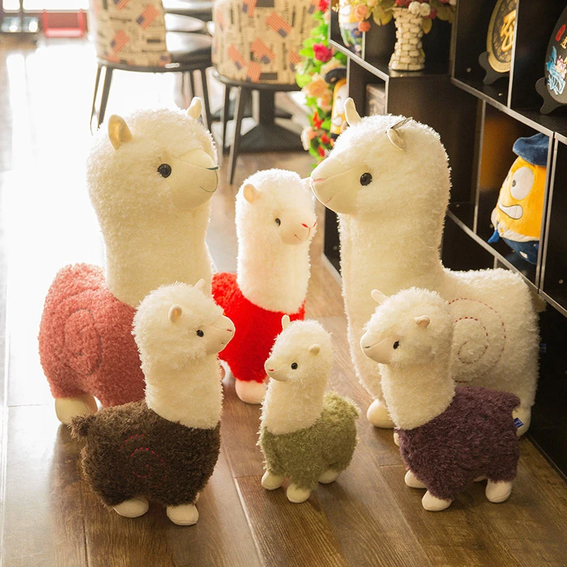 28CM Kawaii PlushAlpacasso Toys Fashion Animal Soft Stuffed Dolls Lovely Alpaca Pillows Birthday Xmas Gift for Child Girls