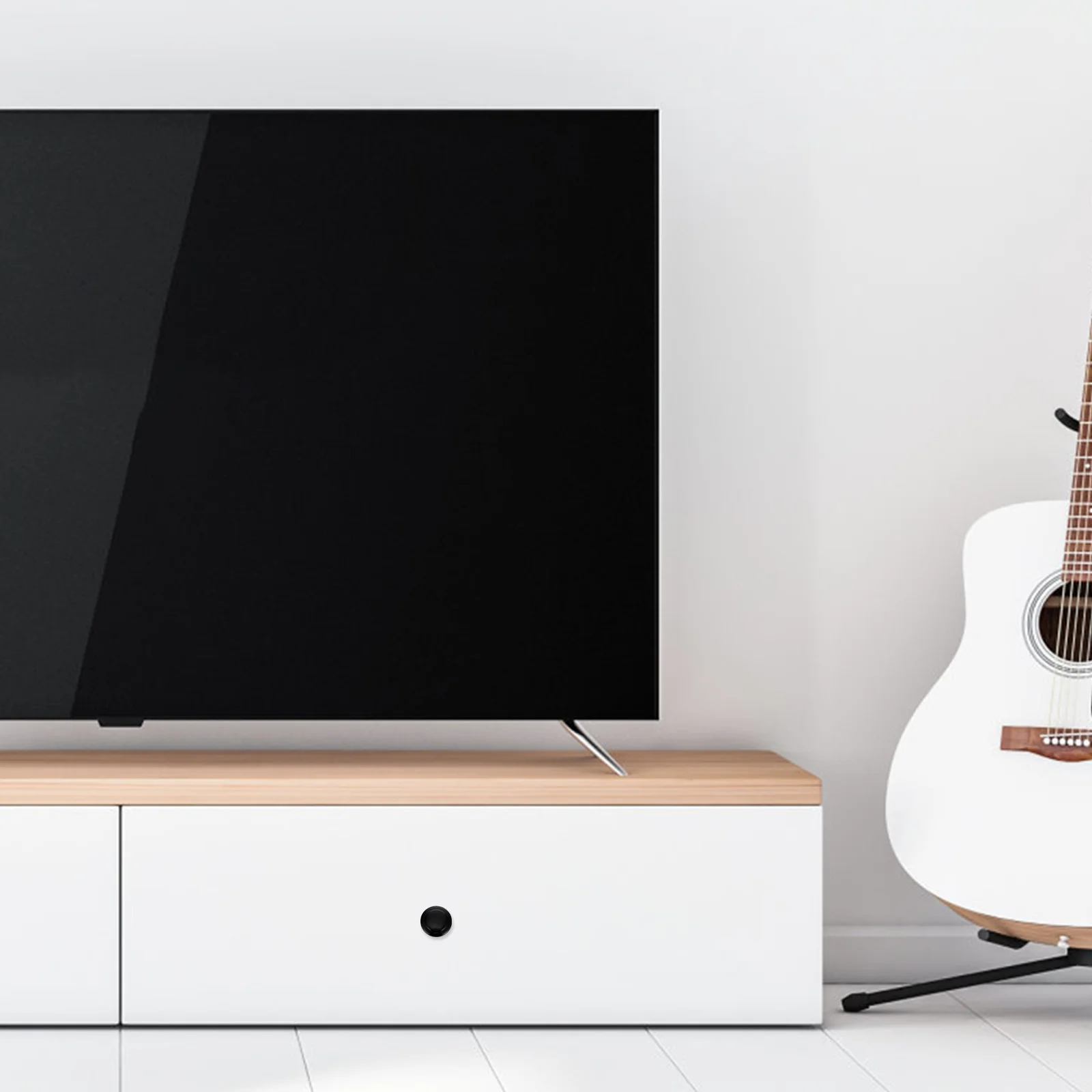 

10 pcs Black Cabinet Knobs Metal Drawer Pulls Round Furniture Handles Durable For Wardrobe Cupboard Door Hardware