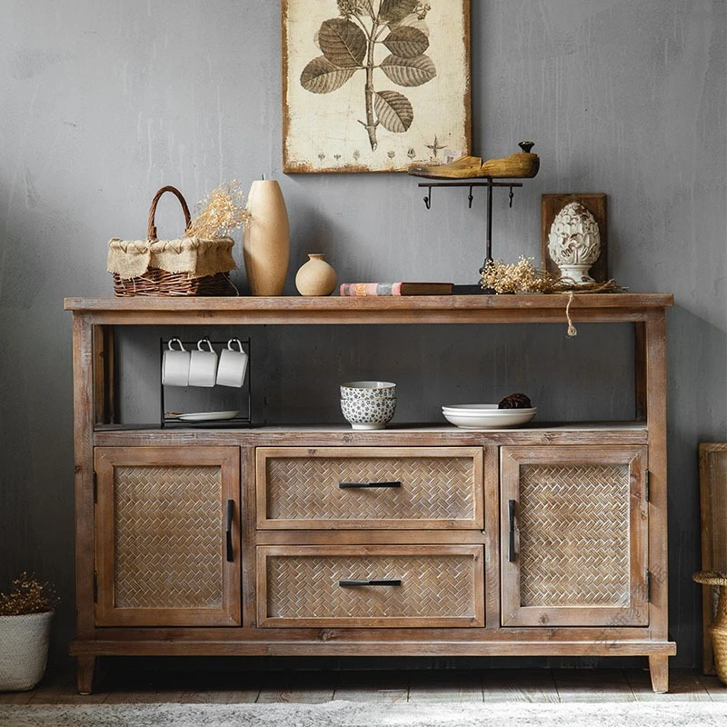 

Old living room storage locker loft industrial style homestay entrance cabinet retro