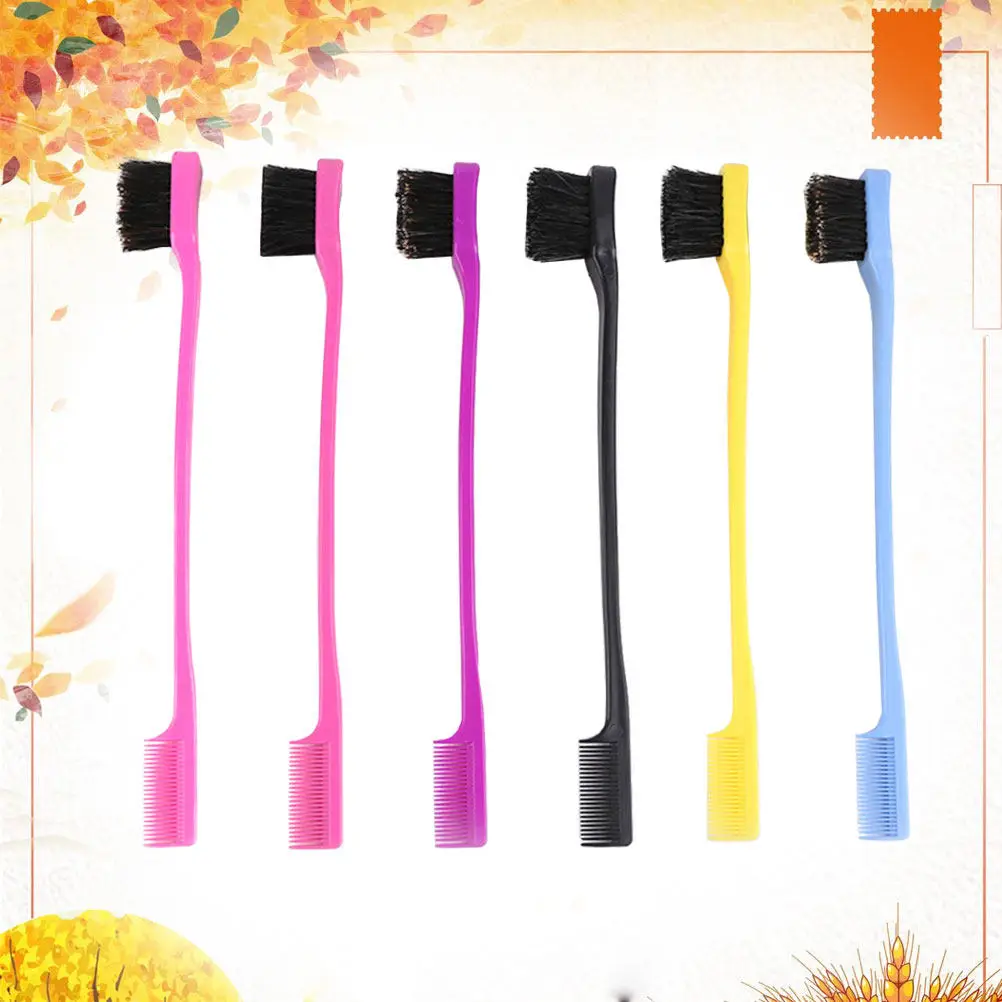 Eyebrow Brush Comb Brushes for Eyebrows and Edges Styler Styling Tool Dual-sided Eyelash
