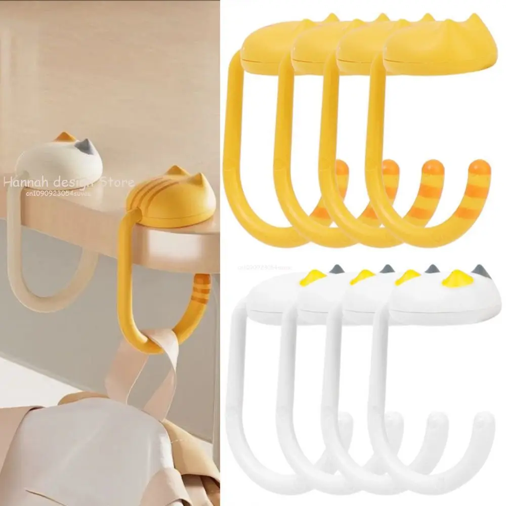

Cats Bag Hanger Adjustable Bag Hooks Table Side Handbag Holder Travel Bag Storage Holder Desk Organizers for Home Office