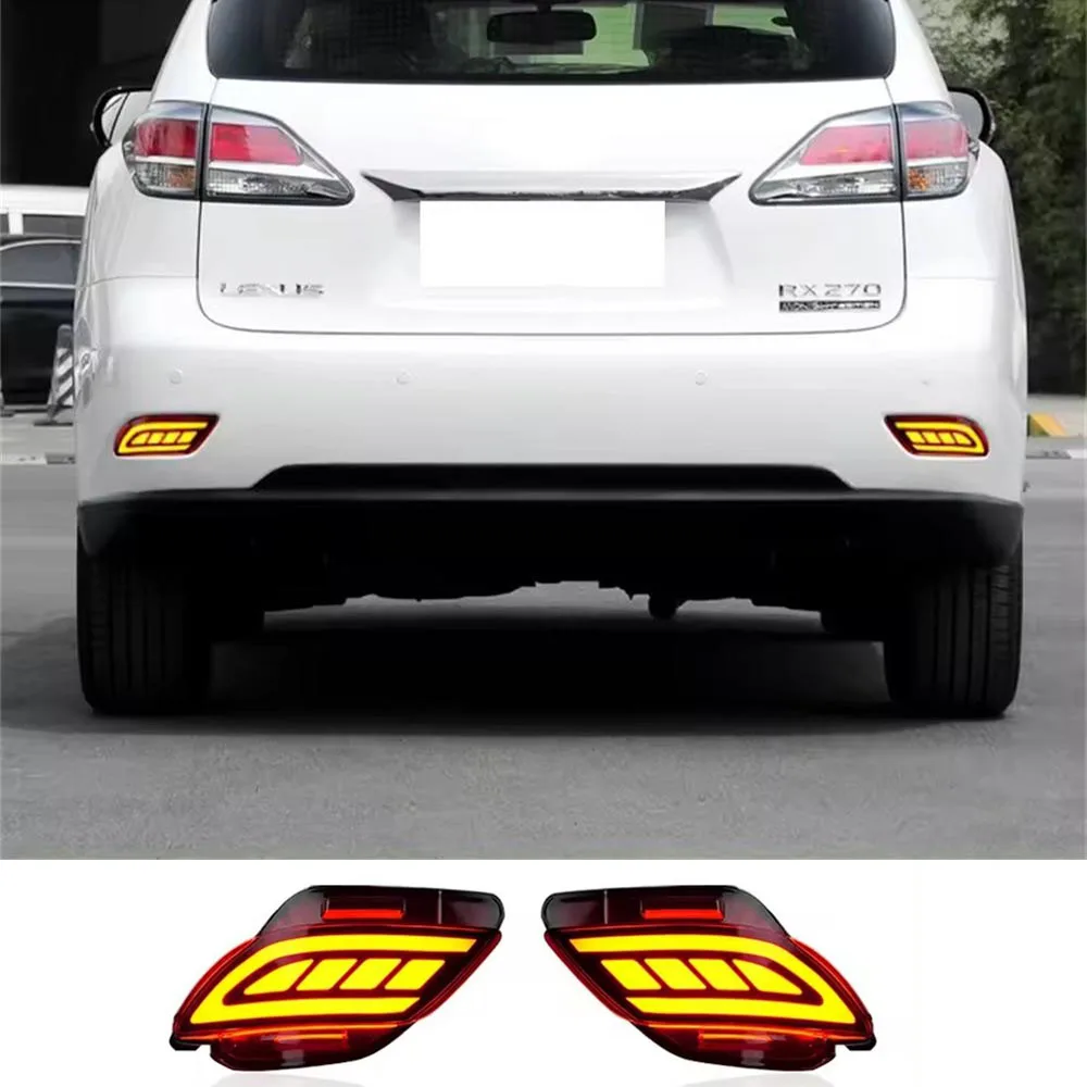 

Car Accessories Rear Bumper Reflector LED Lights For Lexus RX 2009 2010-2015 DRL Brake Fog Light Tail Lamp Turn Signal