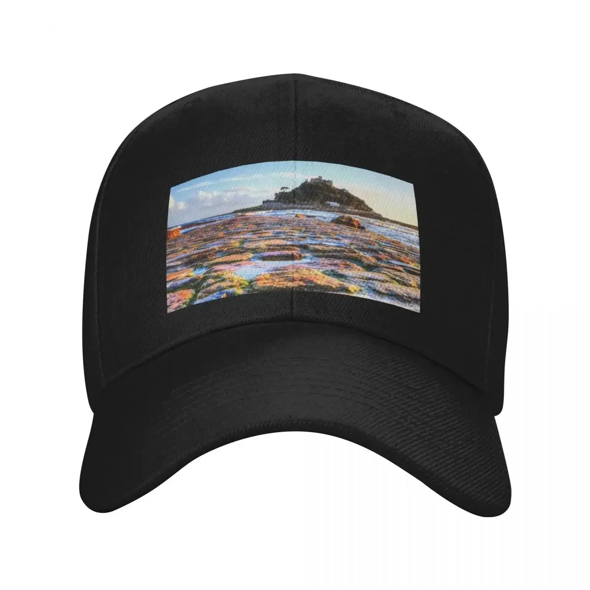 St Michael's Mount And Causeway, Marazion, Cornwall Baseball Cap Hat Luxury Brand Sports Cap Woman Men's