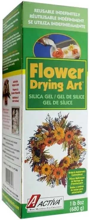 

Drying Art Silica Gel, 1.5lb (680g) | Dry & Preserve Flowers with Confidence, Microwaveable