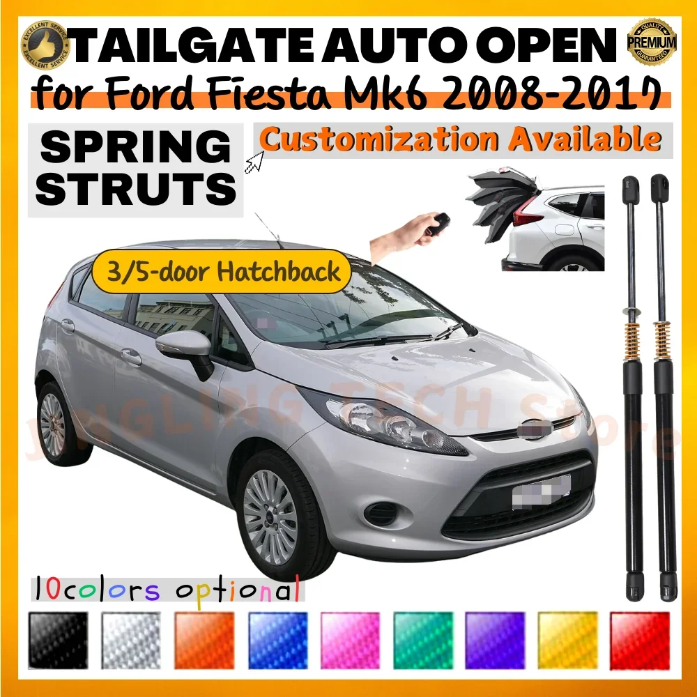 

Qty(2) Trunk Strut with Spring for Ford Fiesta Mk6 Hatchback 2008-2017 Rear Tailgate Boot Lift Supports Shock Absorbers Dampers