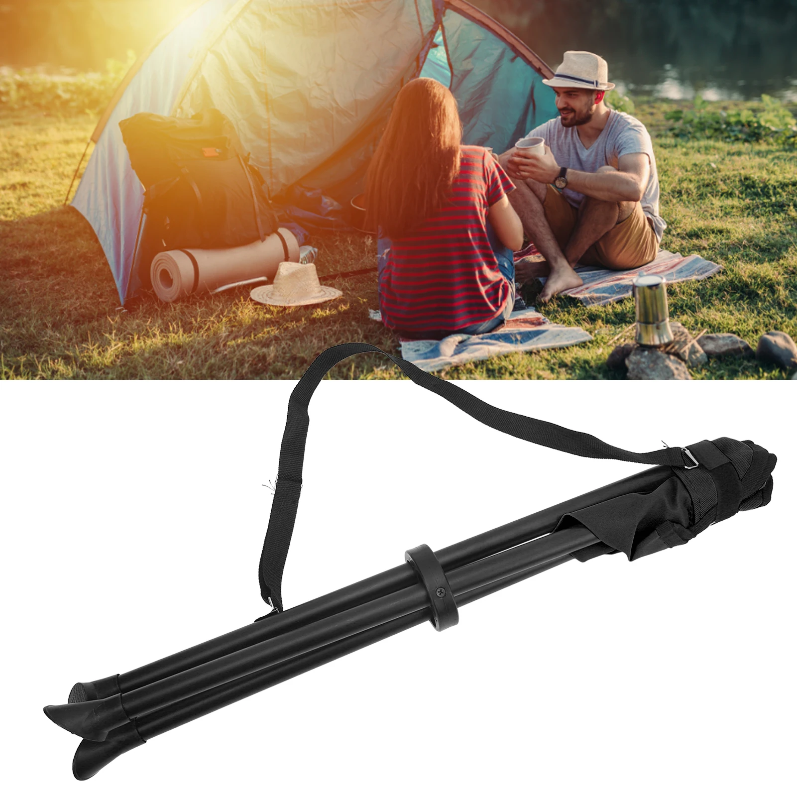 Z30 Folding Tripod Stool 200KG Load Bearing Anti Slip Good Stability Portable Foldable Chair for Outdoor Fishing Camping Picnics