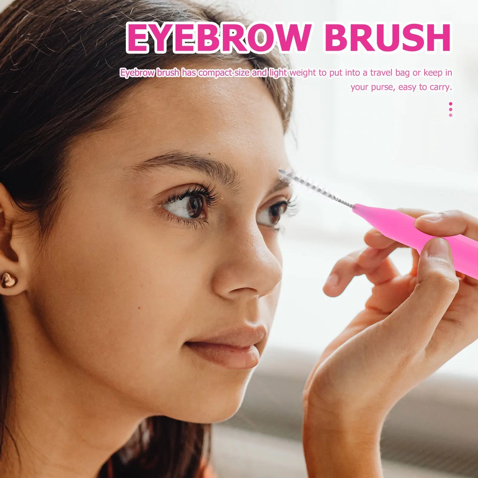 

100pcs Interdental Brushes Eyebrow Brush Portable Makeup Tools Eyelash Brush Lash Comb Soft Bristles Reusable Travel Size