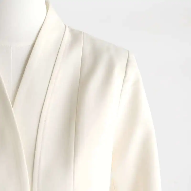 BJTZ 25-mix capeblazer voor dames, metallic draadborduurwerk, luxe dinerpak, operamantel, veganistische lederen rand, cocktailparty