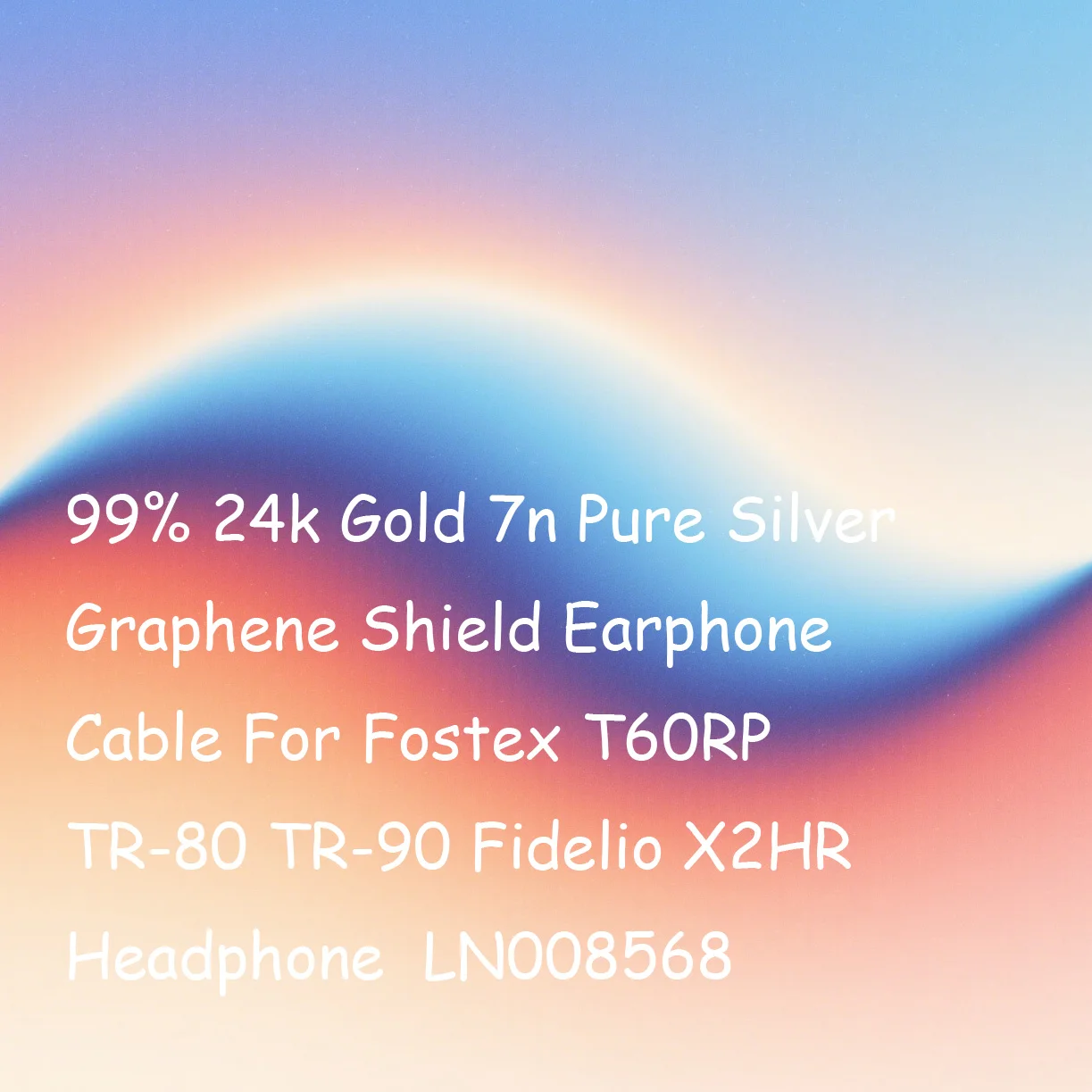 99% 24-каратное золото 7n, чистое серебро, графеновый щит, кабель для наушников Fostex T60RP TR-80 TR-90 Fidelio X2HR LN008568