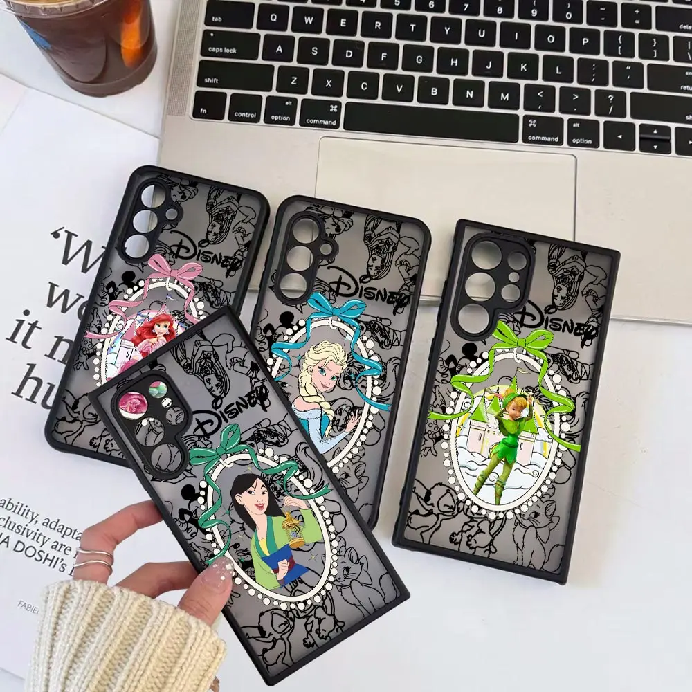 

Disney Princess Ariel Mulan Tinkerbell Case For Samsung Galaxy A17 A16 A15 A14 A13 A07 A06 A05 M62 M53 M52 M51 M32 M31 M23 Cover