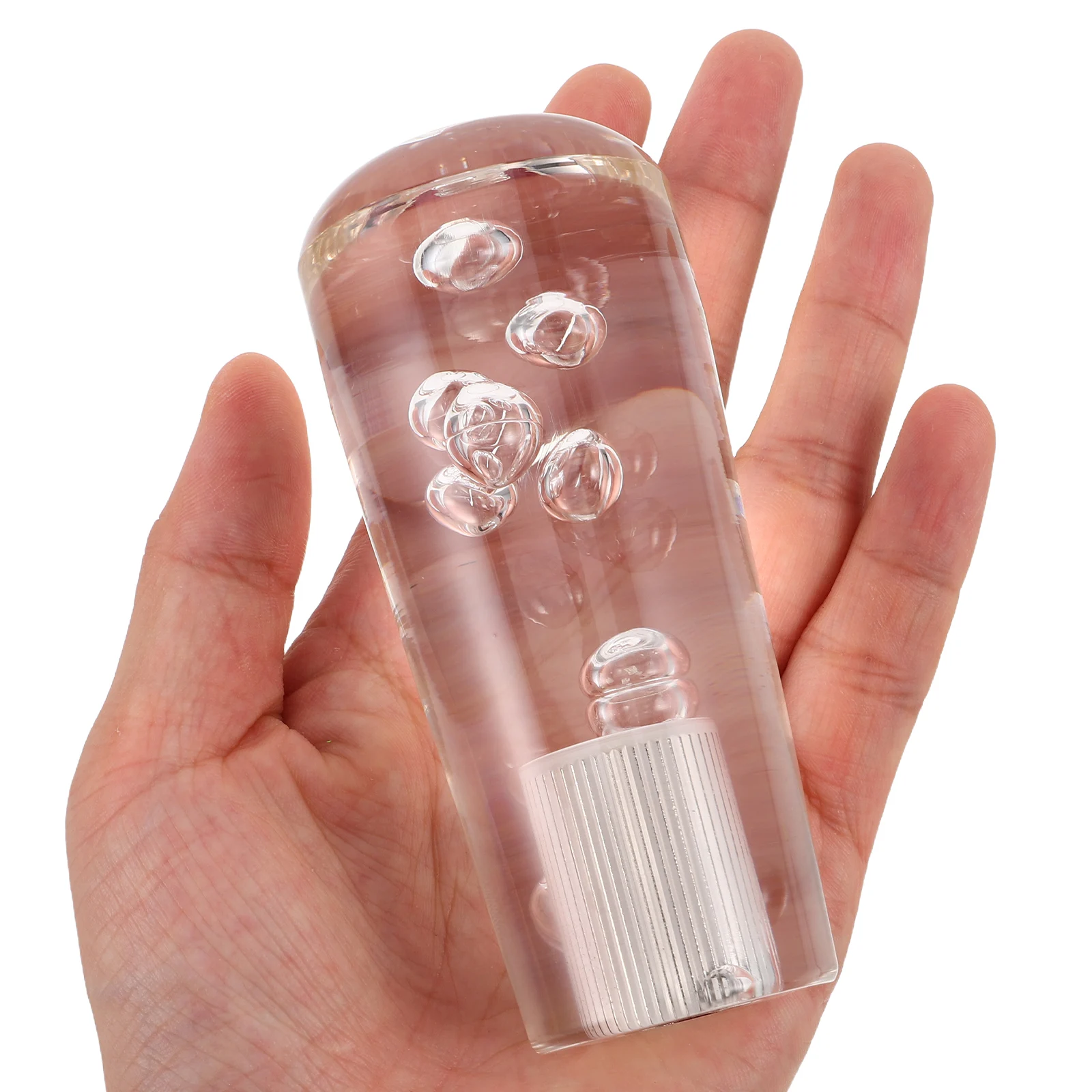 

Crystal Gear White Shift Knob Transmission Stick Manual Bubble Handle Decor Car Shift Handle Knob Interior Car Part