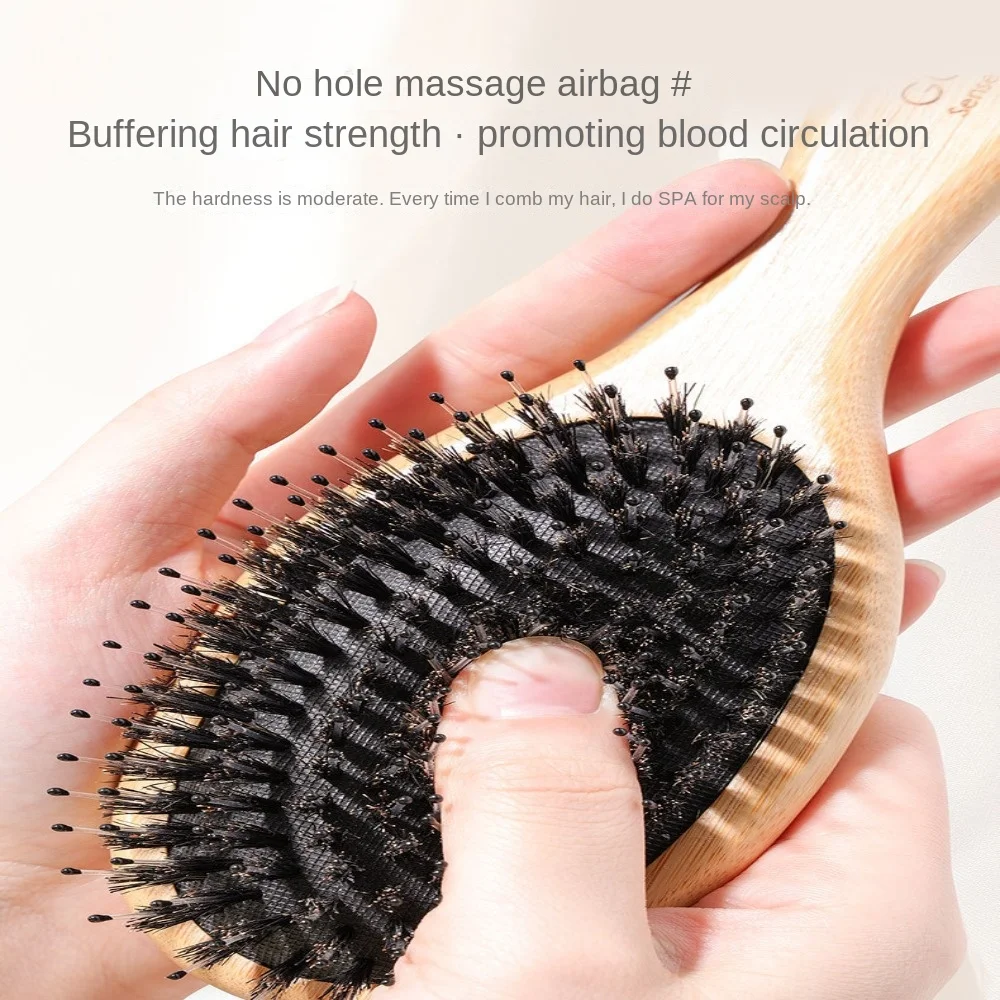 Head Meridians Hair Brush Fashion Beauty Hairstyle Bamboo Massage Comb Hair Care Women