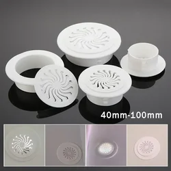 40-100mm Aria Condizionata Foro Copertura Tappo Antipolvere Parete Rotonda Tappo Decorativo Griglia di Ventilazione Dell'aria Sistemi di Copertura di Tenuta del Tubo