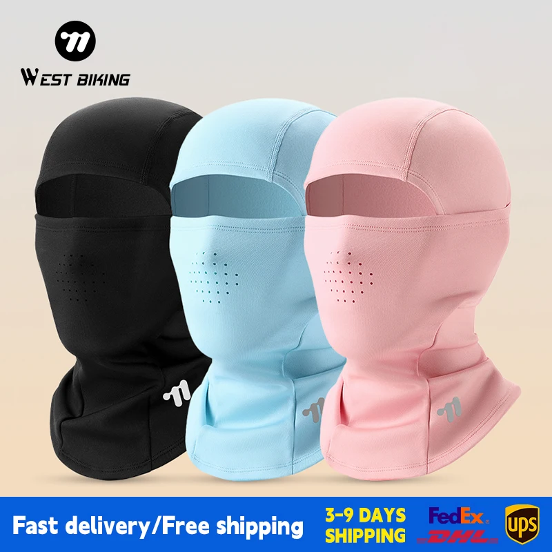 

WEST BIKING Winter Fleece Balaclava Motorcycle Cycling Skiing Caps Breathable Full Face Mask Windproof Hood Thermal Sport Gear
