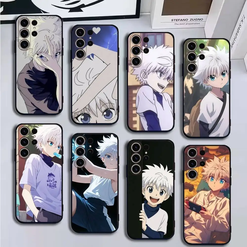 

K-Killua Z-Zoldyck Phone Case For SamsungS25,24,21,22,23,30,Ultra,20,Plus,Fe,Lite,Note,10,9,Soft Black Cover