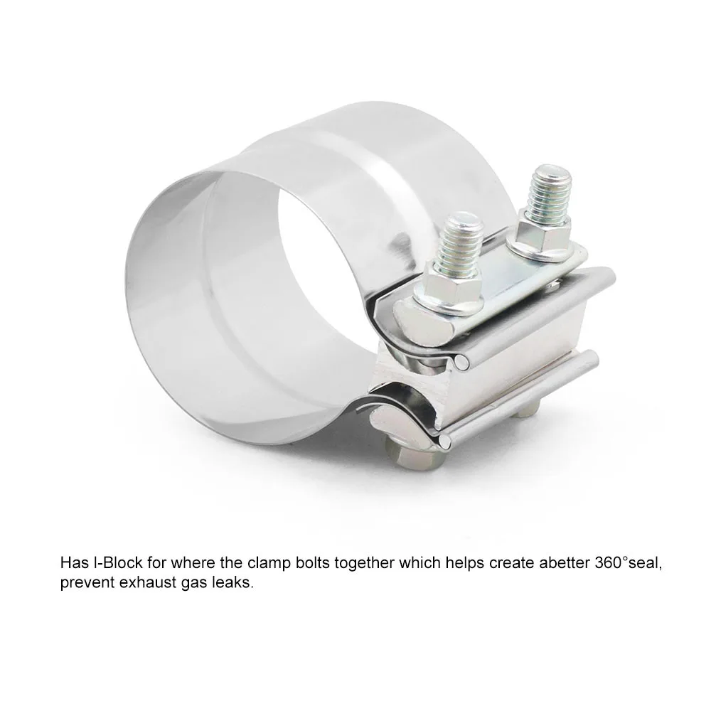 Para tubos, silenciadores, conversores catalíticos braçadeira de escape, braçadeira de banda conjunta de aba de aço inoxidável