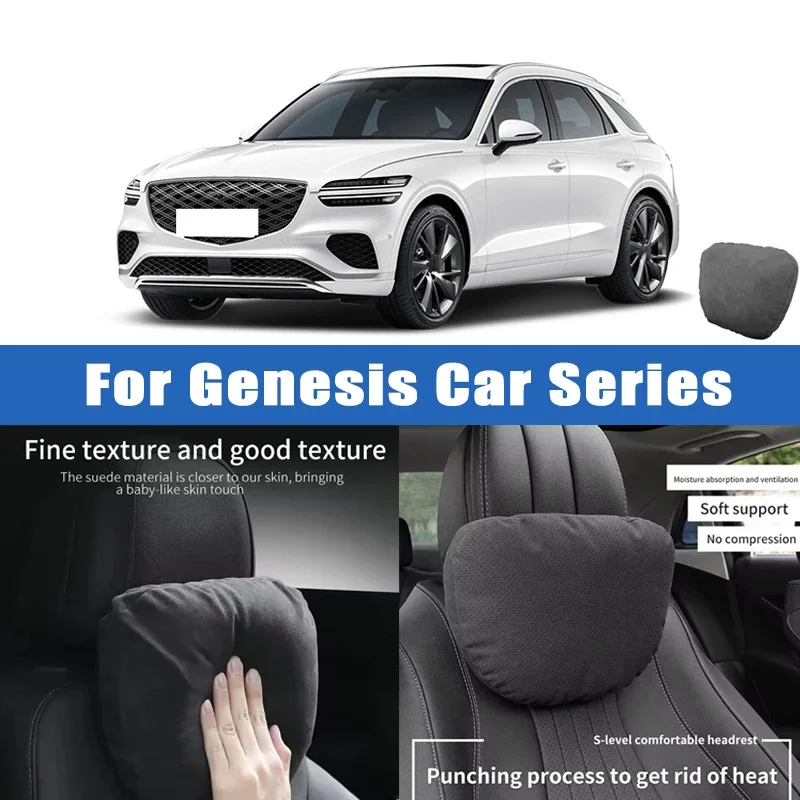

Top Quality Car Headrest Neck Support Seat Soft Neck Pillow Breathable For Genesis G70 G80 G90 GV60 GV70 GV80