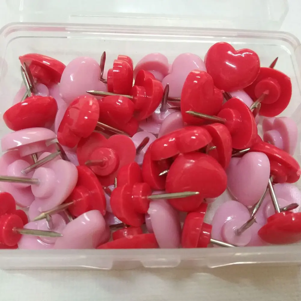 رسم على شكل قلب من البلاستيك، أطراف حديد معدنية وردية اللون، أنماط مختلفة لإصلاح الصور، ألواح الفلين