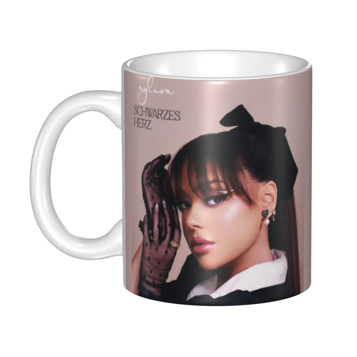 Custom DIY German Singer Ayliva Ceramic Mugs Personalized Coffee Cups Creative Present