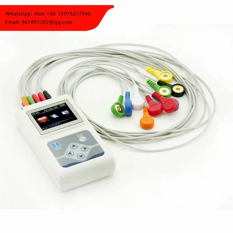 

Portable 24h Holter Recorder ECG Machine Hospital 12 Channel 12 Holter Electrocardiograph Monitor Price Equipment