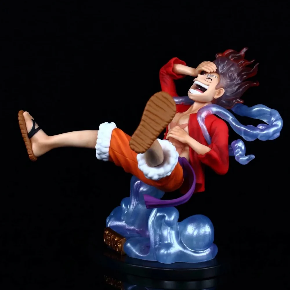 Anime One Piece Monkey·D·Luffy Sun God Nikka Magical Beast Fruit Fifth Gear PVC Action Figure Collectible Model Doll Toy 17CM