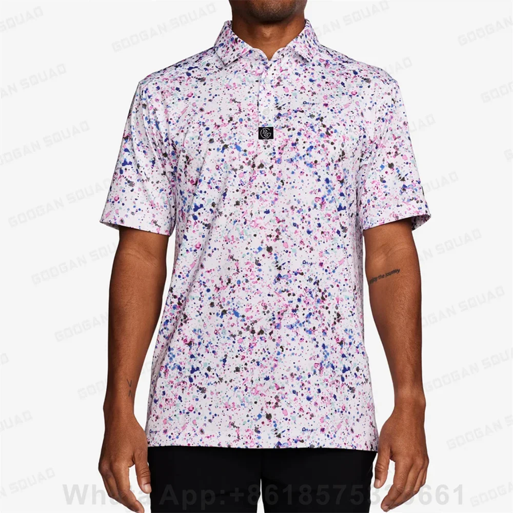 Kid's Outdoor Sports POLO Golf Shirt Casual Versatile Printed T-shirt Quick-drying Breathable Mtb Jersey Rcing Suit Golf Shirt view 2
