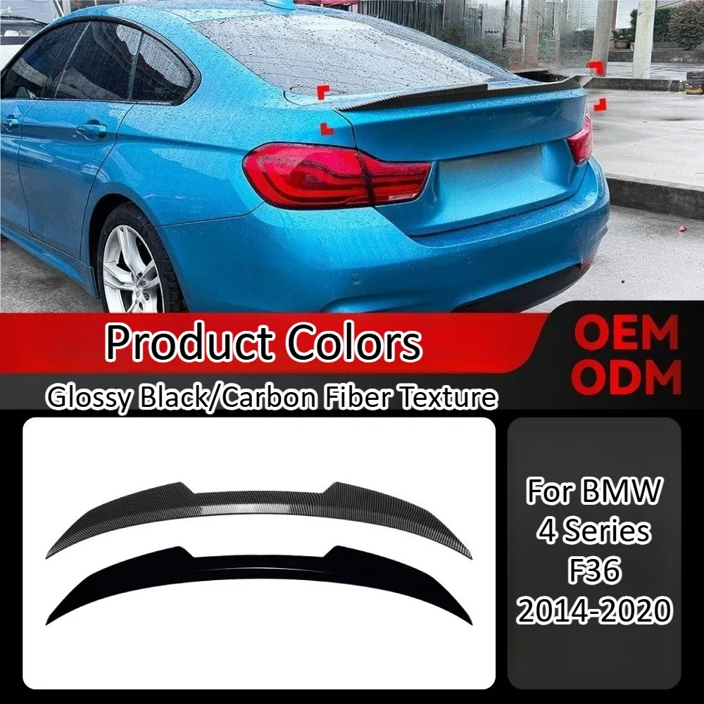 

For BMW 4 Series F36 2014-2020 PSM Style Rear Wing Spoiler Trunk Lip for Car Aerodynamic Modification Racing Performance Upgrade