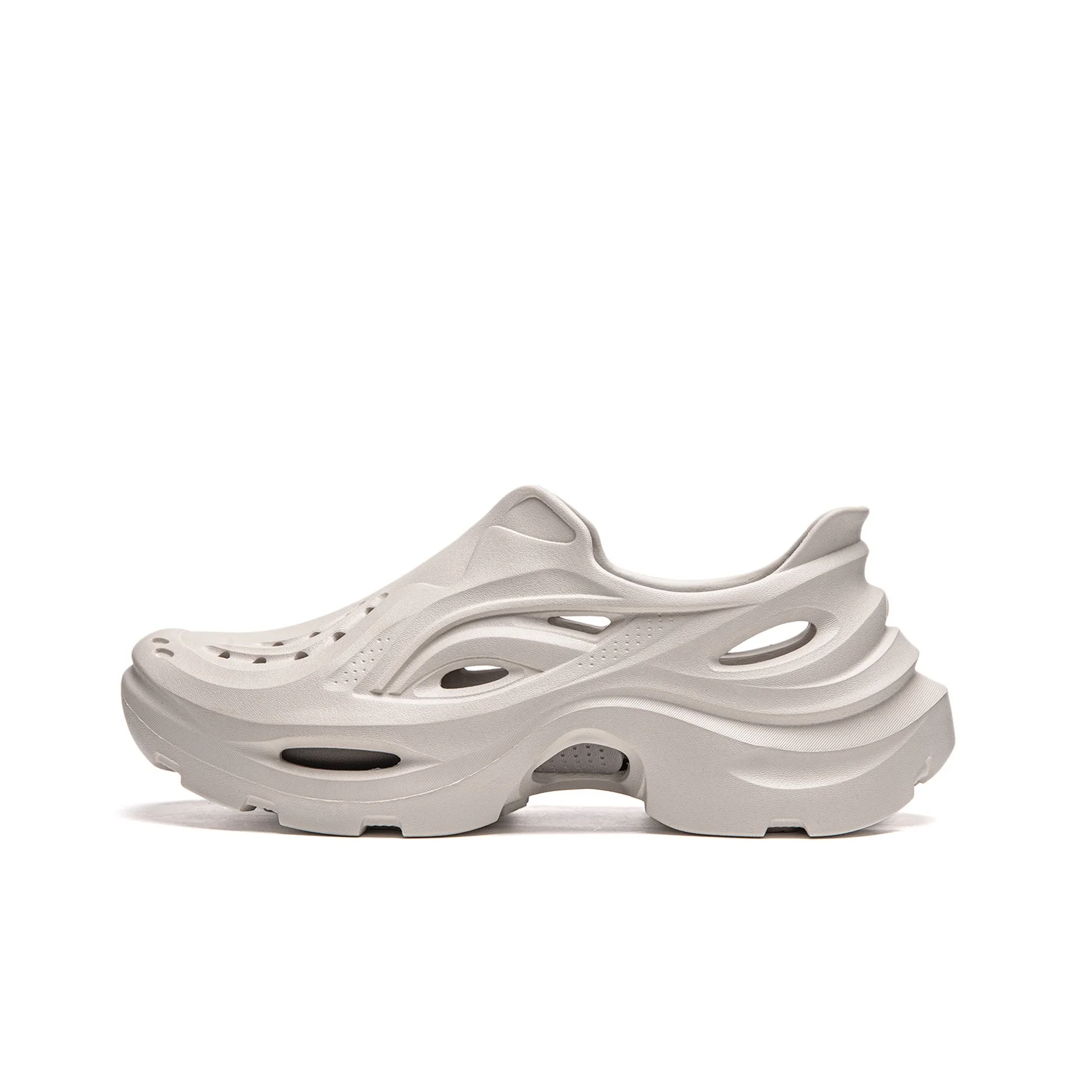 Li Ning Knowledge And Action River Trekking Shoes Unisex Oat Gray AGUU009-2