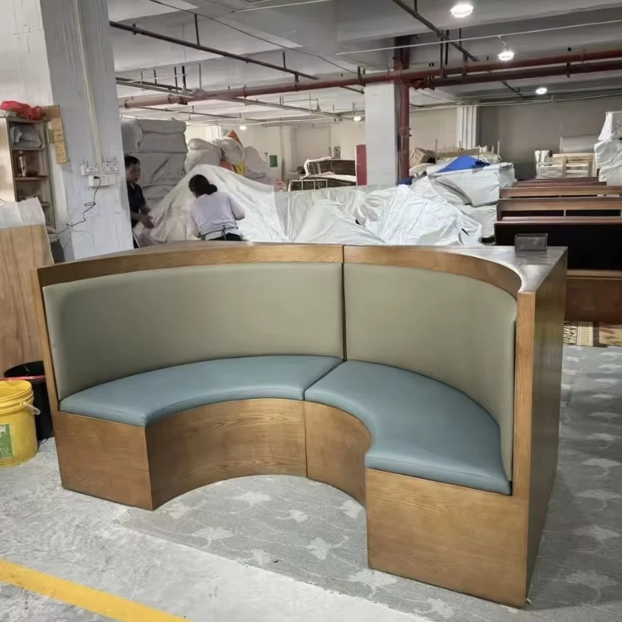 Durable Commercial  Customizable Size Dining Sofa Booth Seating Set for Restaurant Hotel Bar Cafe Fast Food Shop Resort Project