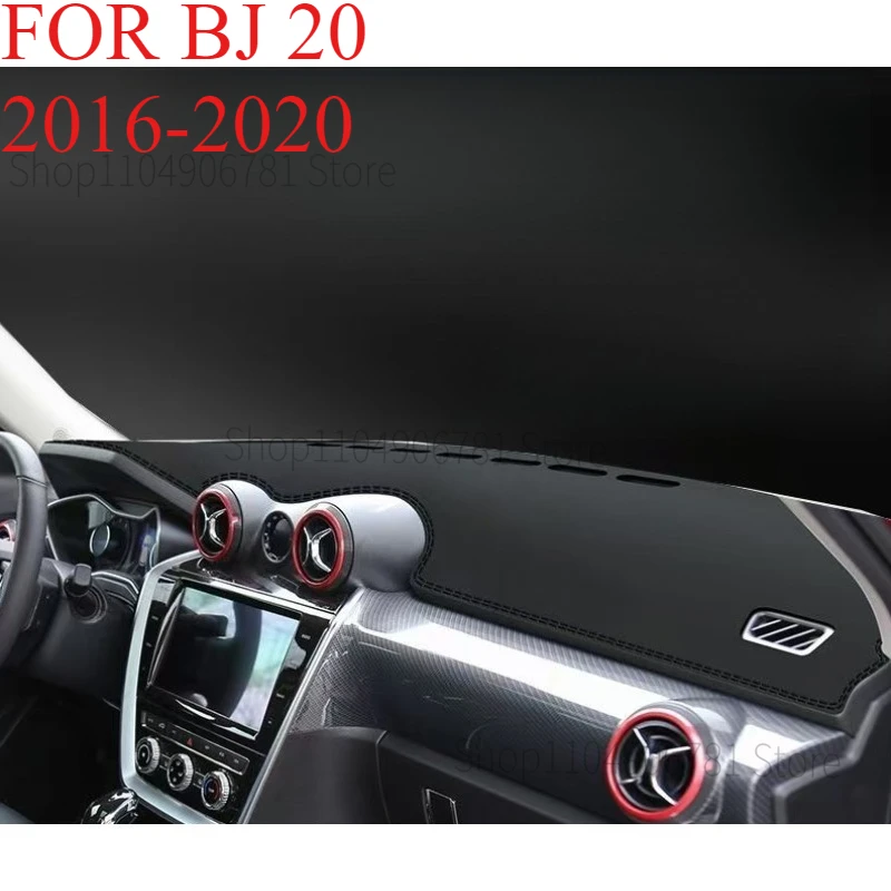 FOR BJ 20 2016-2020 Car Dash Mat Dashmat Dashboard  Cover Sun Shade Dash Board Cover Carpet  Accessories