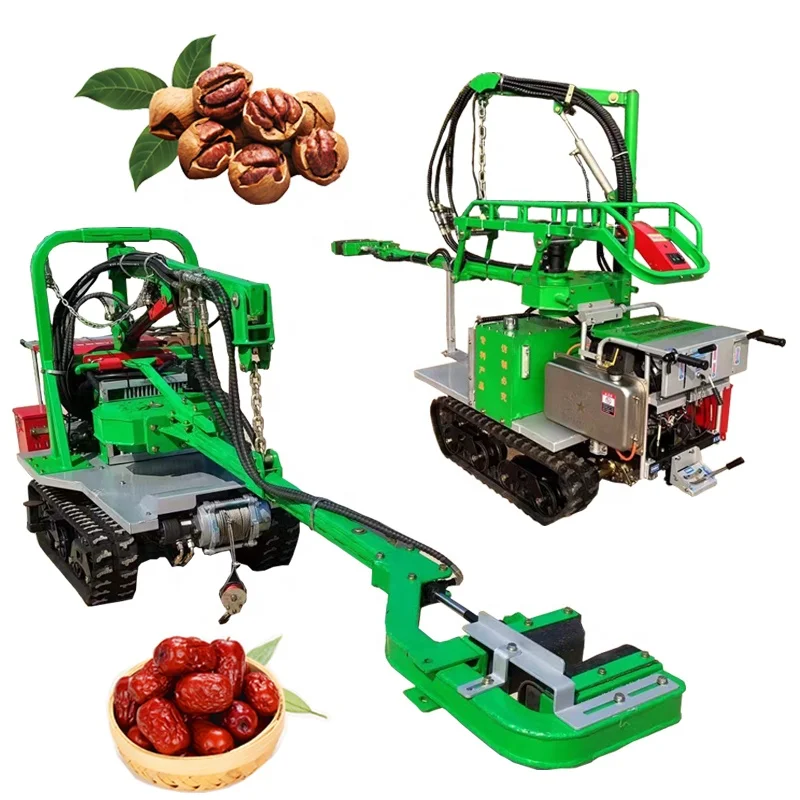 Self Propelled Pecan Nut Tree Shaker Olive Palm Fruit Harvester Vibrating Picking Machine Farm Use OEM Customized